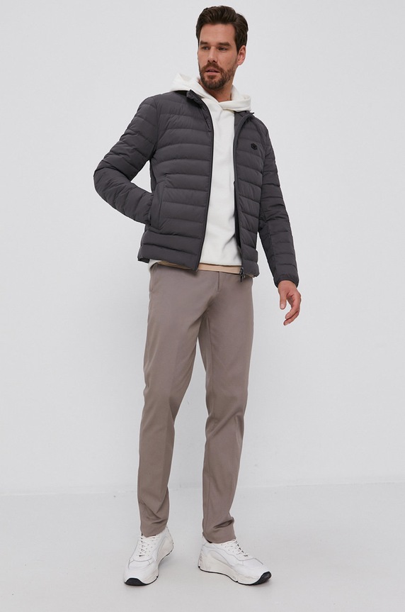 Péřová bunda Emporio Armani 8N1BQ2.1NLRZ šedá AA00