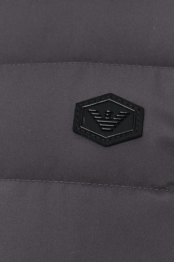 Péřová bunda Emporio Armani 8N1BQ2.1NLRZ šedá