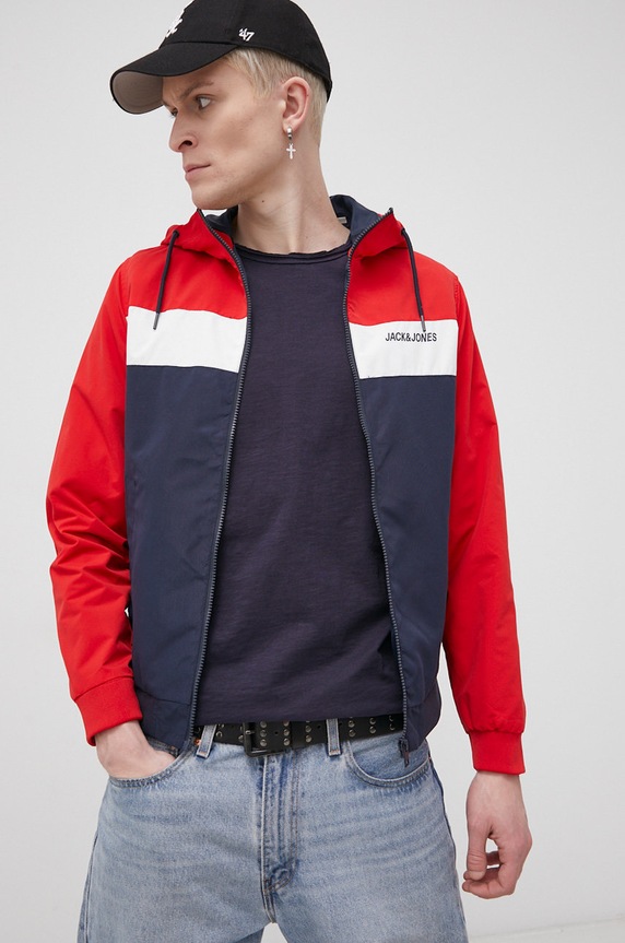 Jack & Jones kurtka 12200208.TrueRed czerwony AA00