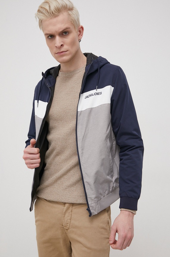 Jakna Jack & Jones bez tople podstave mornarsko plava 12200208.NavyBlazer