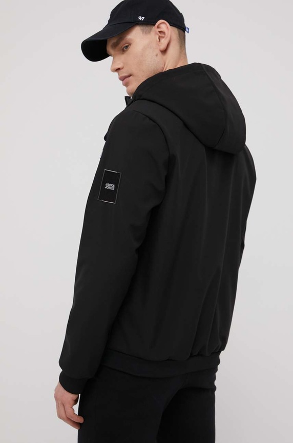 Odzież Jack & Jones kurtka 12195434.Black czarny