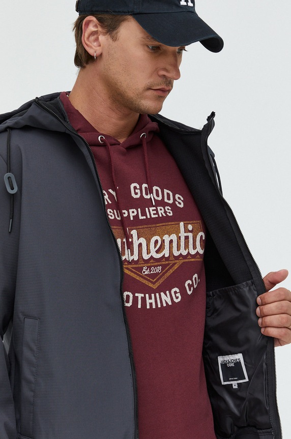 Jack & Jones rövid kabát Jcoclassic 12215818.Asphalt