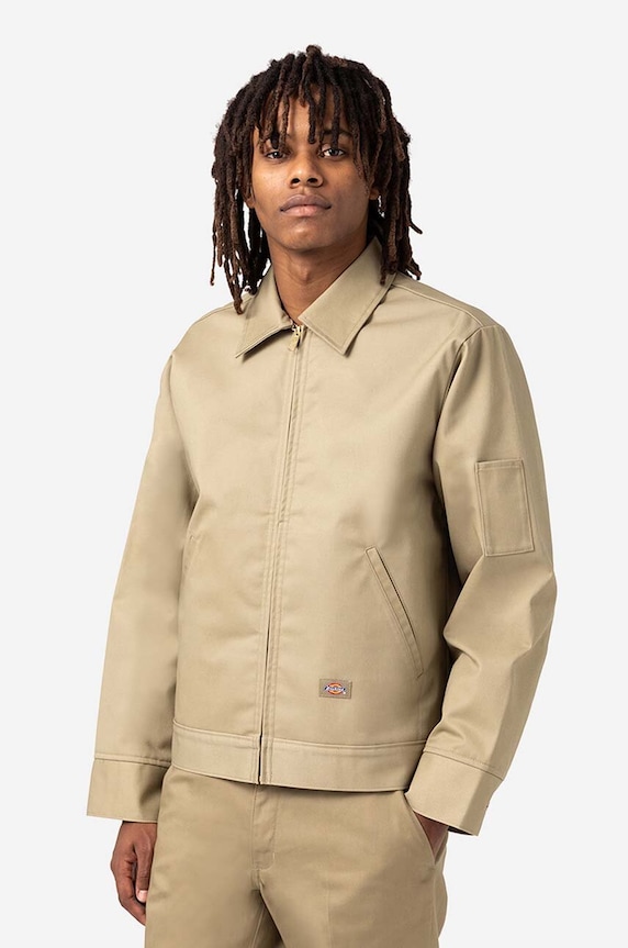 Bunda Dickies Lined Eisenhower Jacket DK0A4XK4KHK nezateplené béžová DK0A4XK4KHK