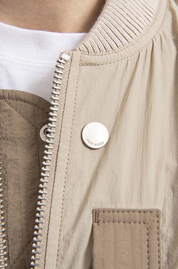 Tom Wood giacca bomber Purth Bomber Patched 22203.033 beige
