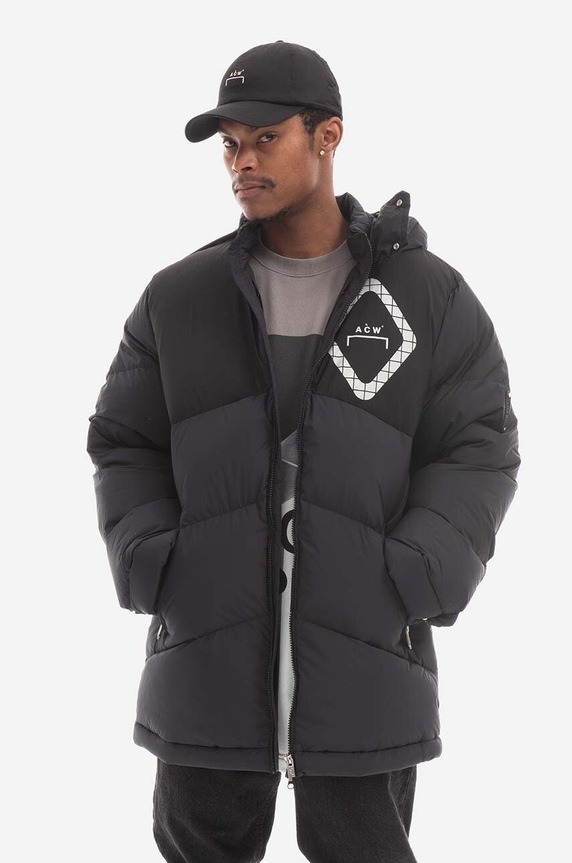 Пухова куртка A-COLD-WALL* Panelled Down Jacket з утепленням чорний ACWMO107.