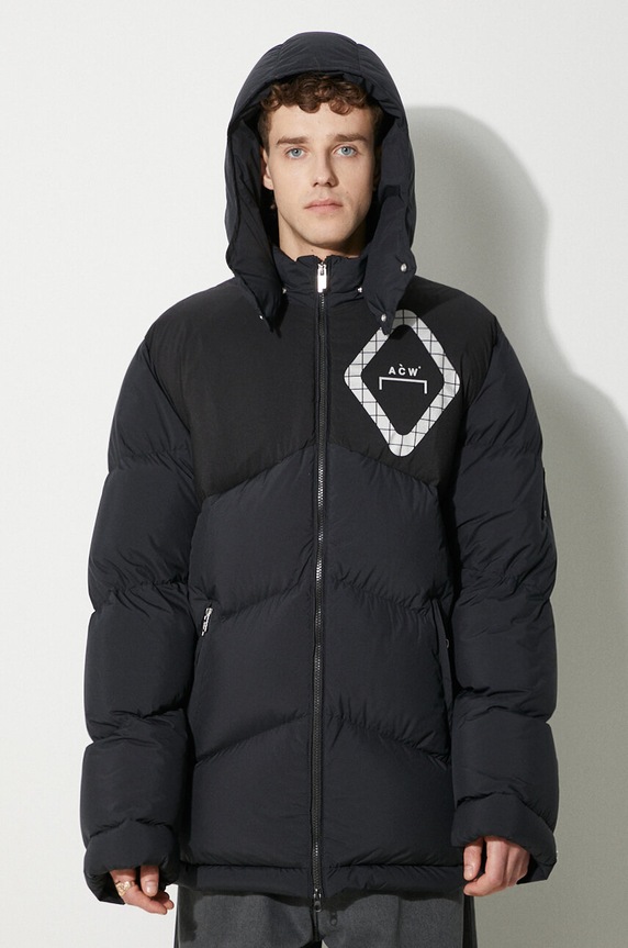 A-COLD-WALL* down jacket Panelled Down Jacket with black ACWMO107.