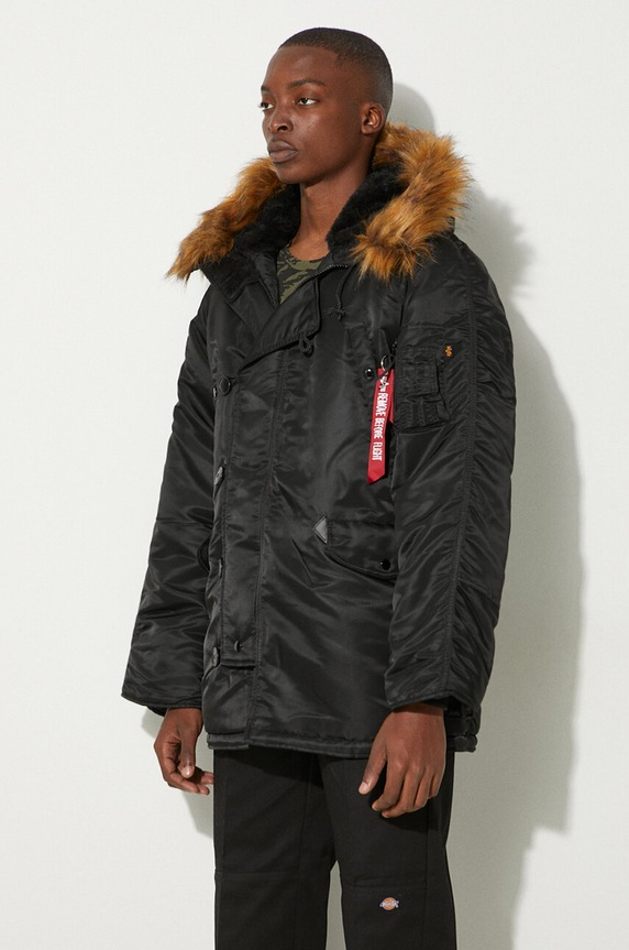 Jakna Alpha Industries N3B crna 100106.03