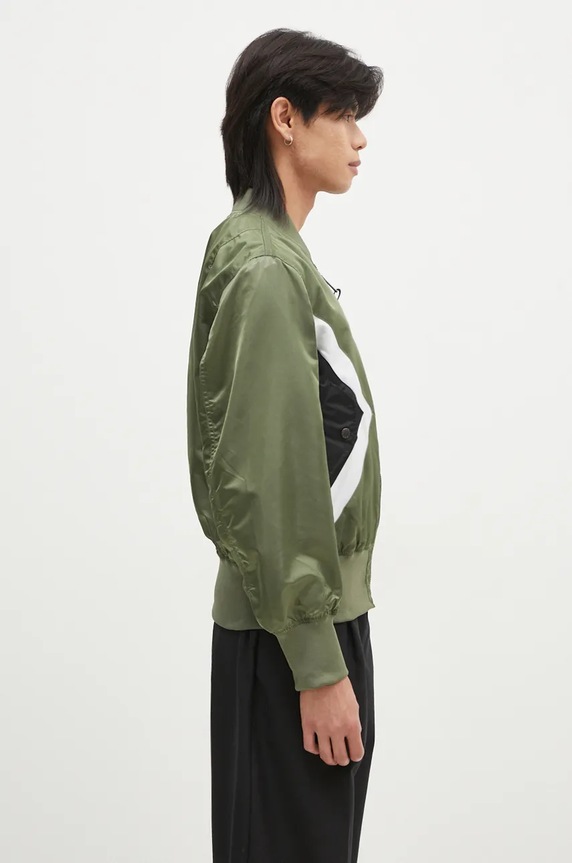 Яке бомбър с две лица Alpha Industries x Neil Barrett MA-1 106120 01 зелен 106120.01