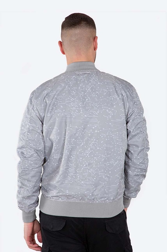 Obojstranná bunda bomber Alpha Industries MA-1 Nasa Voyager Reversible 116105 03 čierna 116105.03