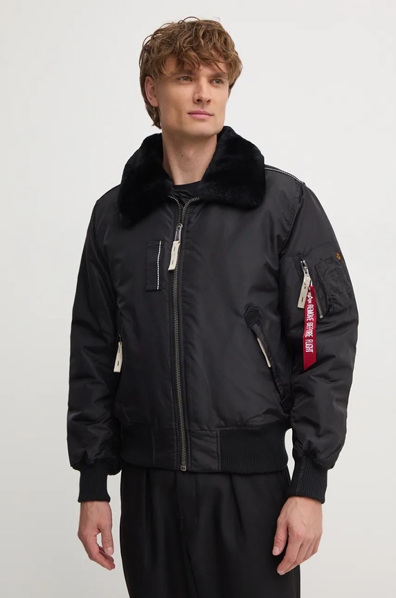 Bomber bunda Alpha Industries Injector III 143104 03 přechodné černá 143104.03