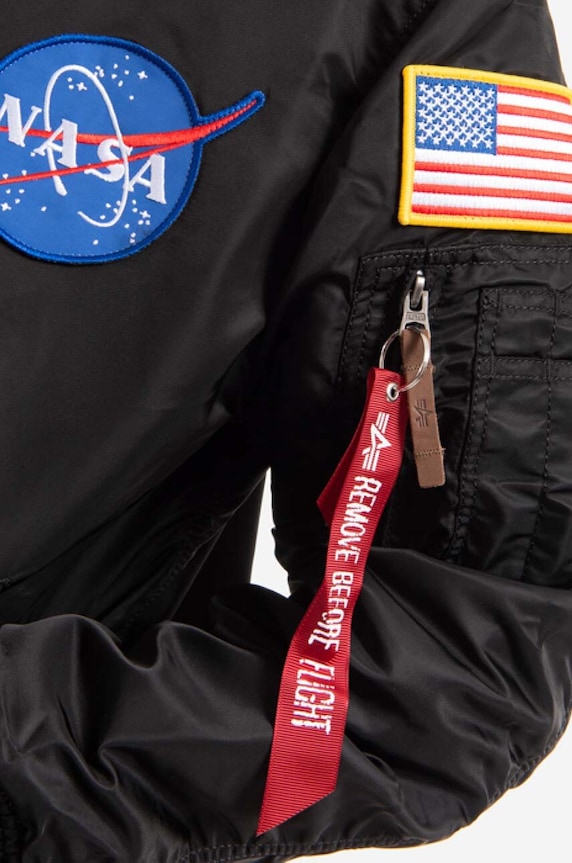 Alpha Industries bomber jacket MA-1 VF NASA black 166107.03