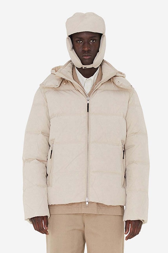 Wood Wood down jacket Ventus Tech Stripe Down Jacket with beige 12235910.1242