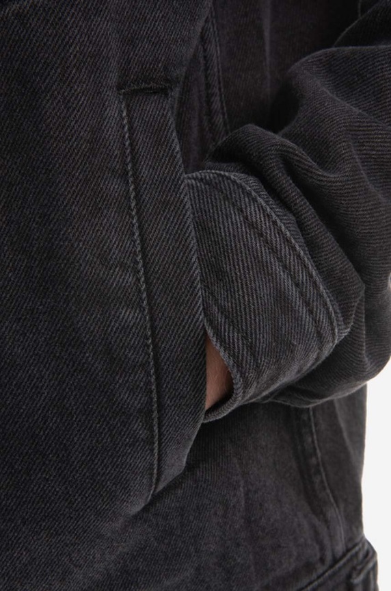Яке Wood Wood Ivan Denim Jacket 12235109-7051 BLACK черен 12235109.7051