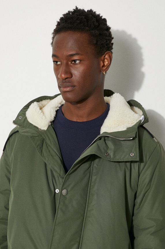 A.P.C. jacket Parka Hector COEZV.H30179 green
