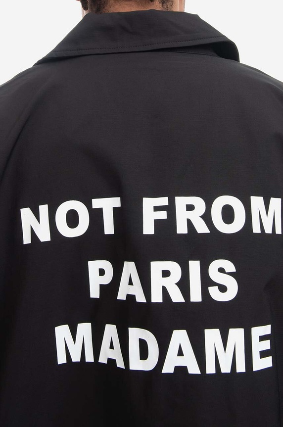 Drôle de Monsieur jacket La Veste Classic Not From Paris Madame black PERM.JT008.BL