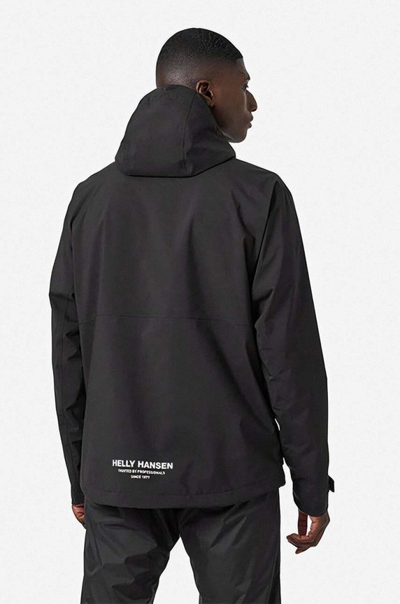 Helly Hansen rain jacket Move Hooded Rain Jacket 53757 black SS23