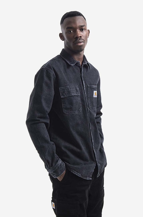 Carhartt WIP denim jacket I029212.BLACK.STON black