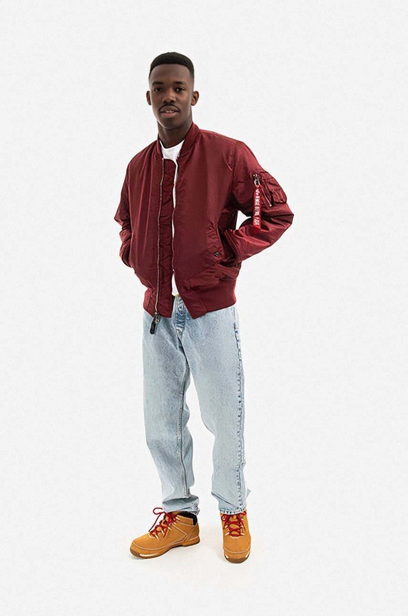 Clothing Alpha Industries bomber jacket MA-1 100101 184 100101.184 red