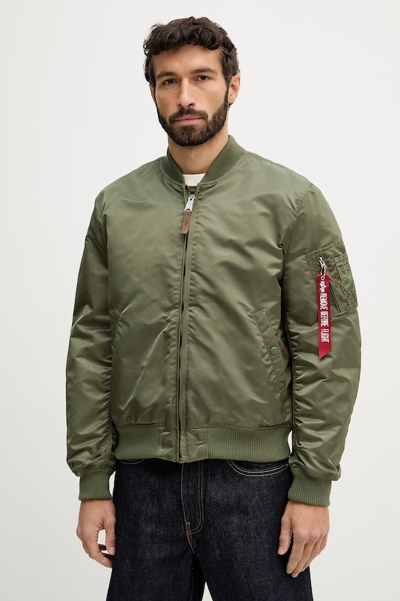 Alpha Industries kurtka bomber MA-1 VF 59 bez kaptura zielony 191118.01
