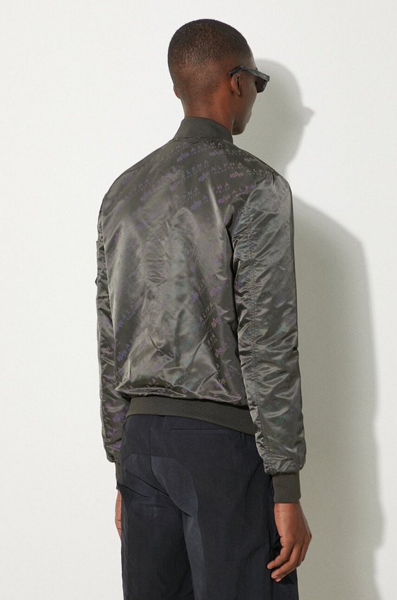 Clothing Alpha Industries reversible bomber jacket MA-1 LW AOP Rainbow 106109.136 gray