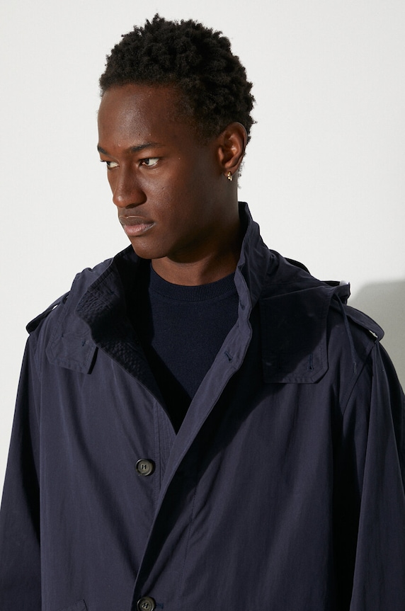 A.P.C. kurtka COETZ.M30192 granatowy