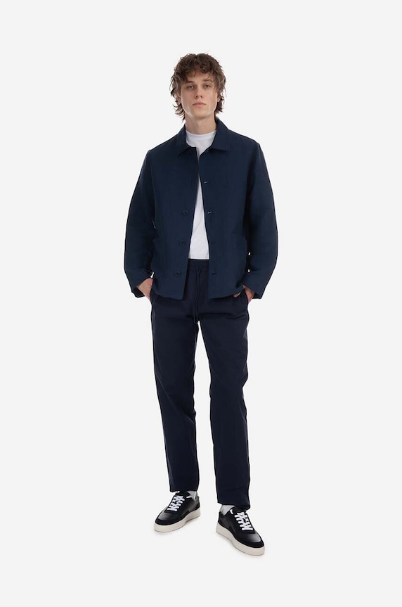 Ľanový kabát A.P.C. Veste Kerlouan LIAEO.H03053
