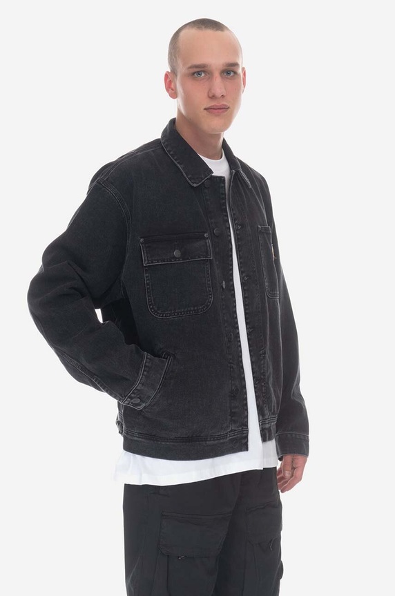 Carhartt WIP denim jacket Saledo Jacket black I031925