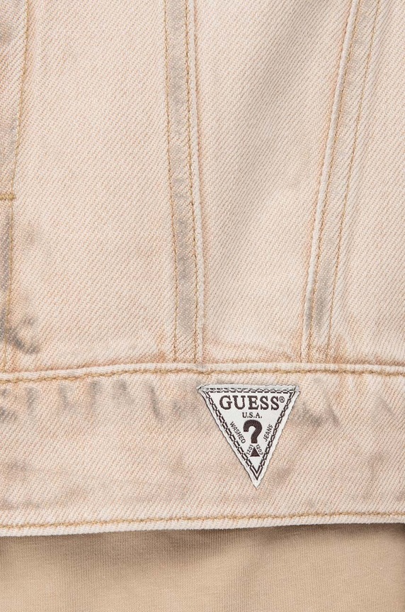 Rifľová bunda Guess Vintage Denim Jacket M3GU97D4RU0 TNMT M3GU97.D4RU0 béžová AA00