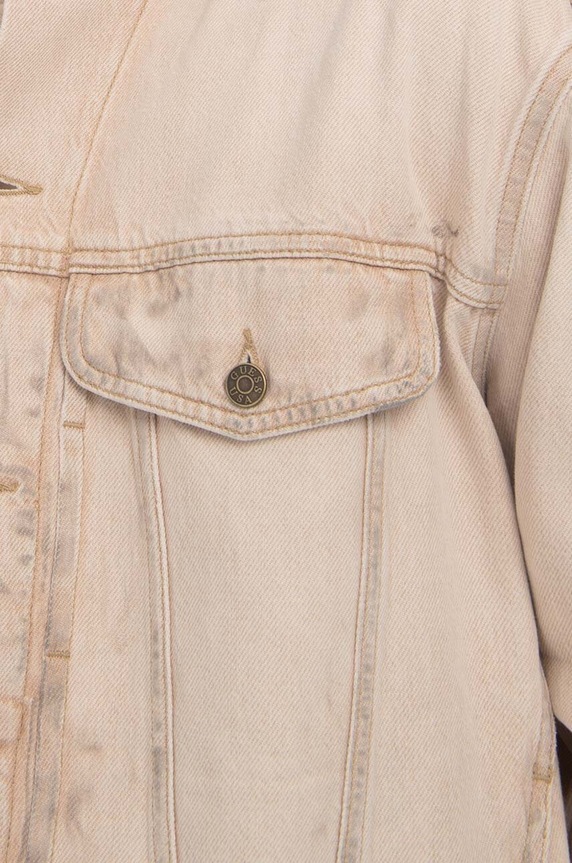 Rifľová bunda Guess Vintage Denim Jacket M3GU97D4RU0 TNMT béžová M3GU97.D4RU0