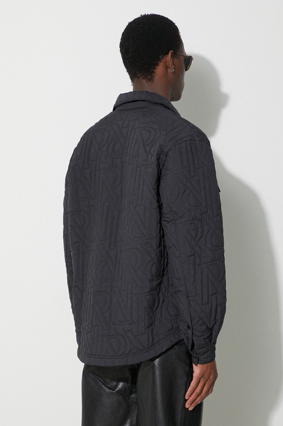 Clothing Represent Initial Quilted Overshirt M06094-01 M06094.01 black