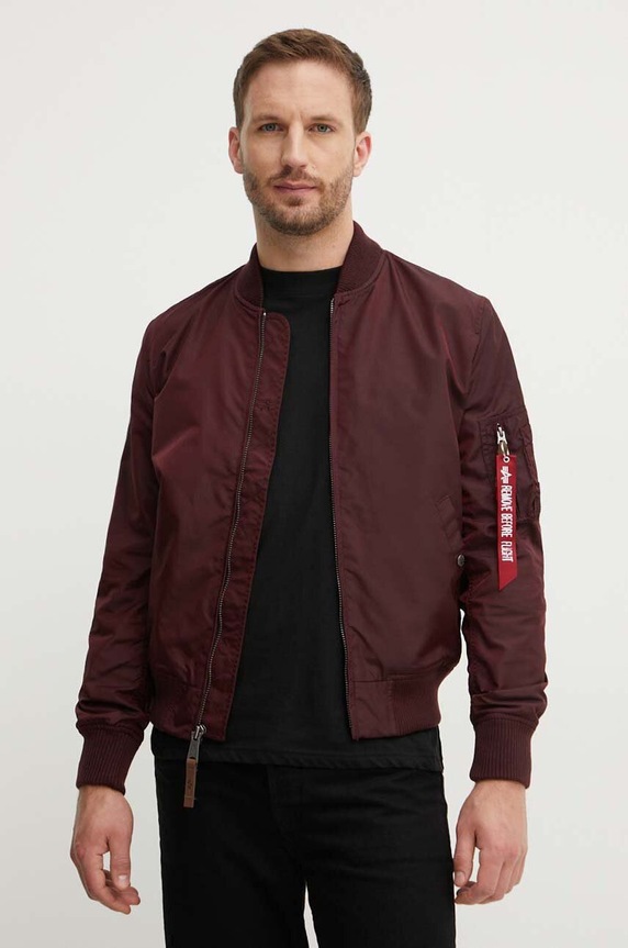 Alpha Industries giacca bomber transitorio granata 191103