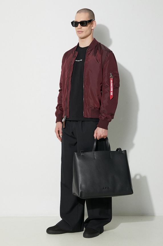 Alpha Industries bomber jacket 191103 maroon SS26