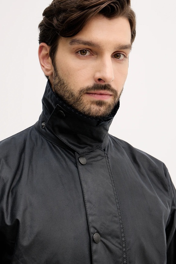 Barbour long jacket cotton Men's navy MWX0008