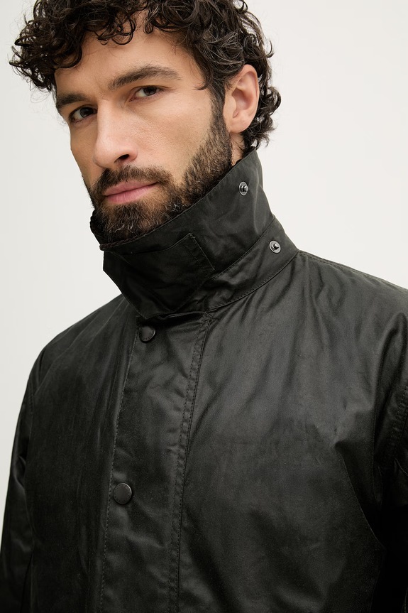 Barbour long jacket cotton Men's green MWX0008