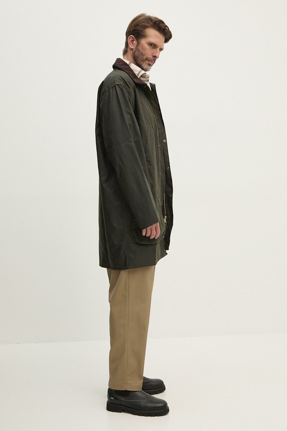 Barbour long jacket cotton Men's MWX0008 green AA00