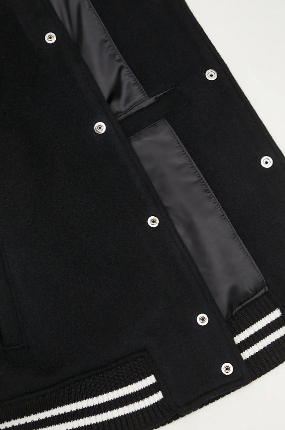 Ader Error giacca bomber in lana BM42FYJK0504BK nero