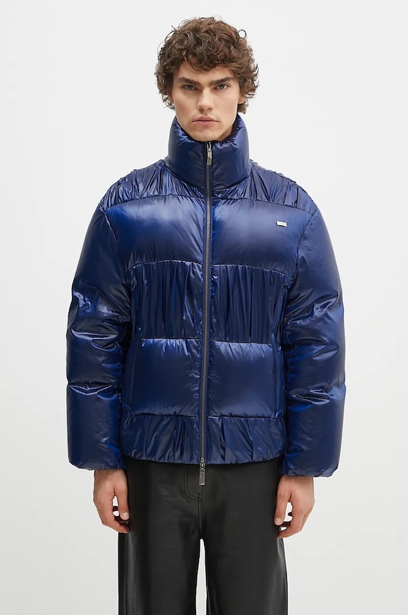 Ader Error piumino isolamento in piuma blu BN01FWDW0101BL