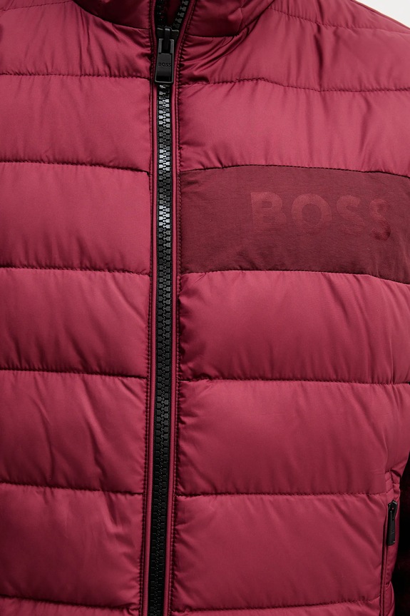 BOSS vesta pánská H-Cenito 50518375 burgundské
