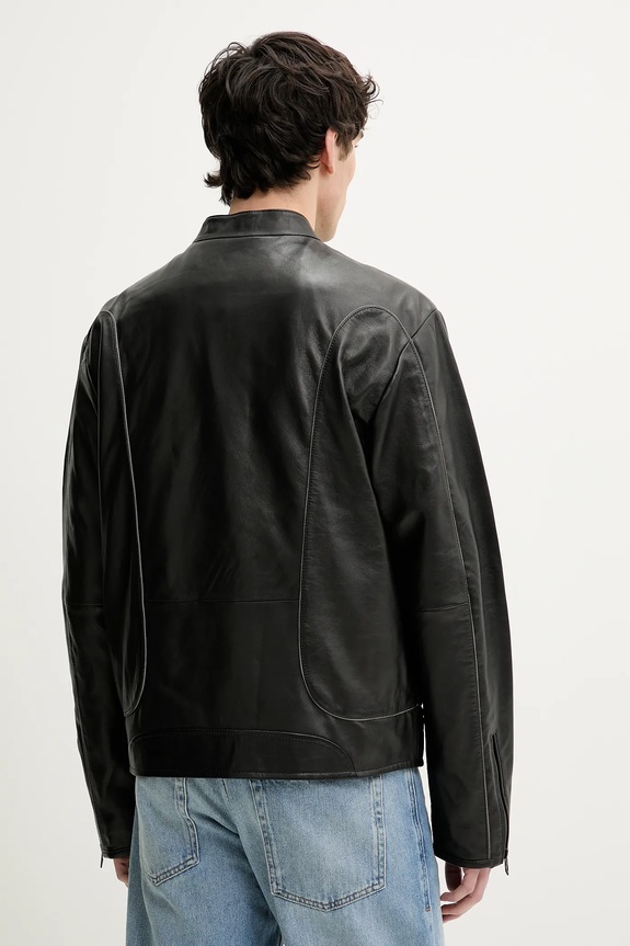 Ρούχα Δερμάτινο μπουφάν Diesel L-KRIXY JACKET A16866.0EPAU μαύρο