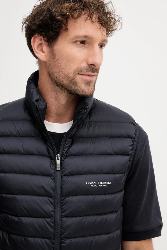 Пухен елек Armani Exchange тъмносин XM001576.AF16927.NOS