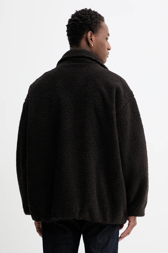 Îmbrăcăminte American Vintage hanorac fleece MHOK17A maro