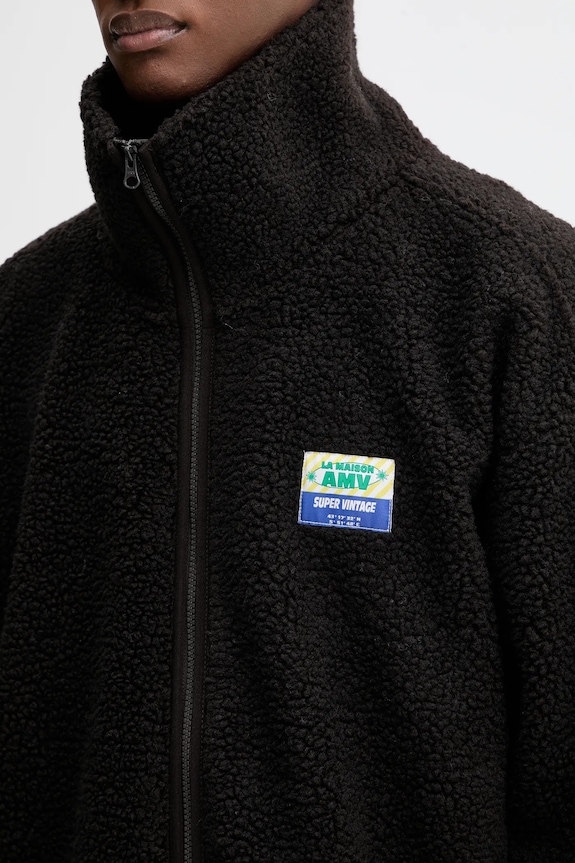 American Vintage hanorac fleece MHOK17A maro