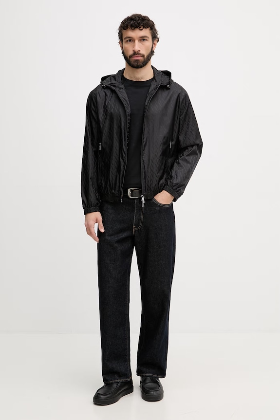 Armani Exchange prechodná bunda pánska XM001582.AF16628.NOS čierna AA00