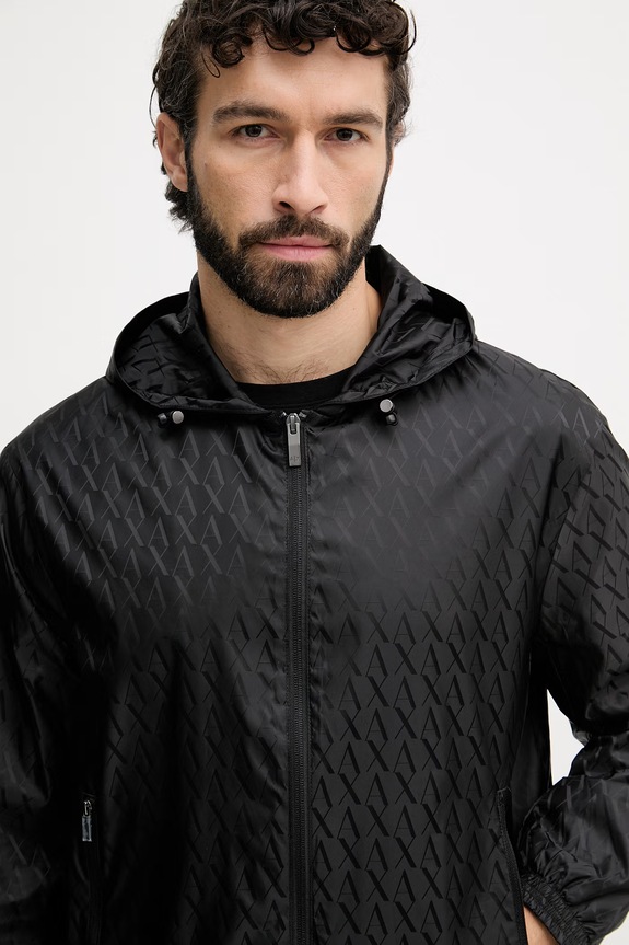 Armani Exchange prechodná bunda pánska čierna XM001582.AF16628.NOS