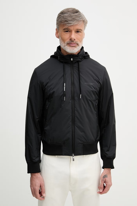 Armani Exchange jachetă pentru bărbați negru XM001583.AF19196.NOS