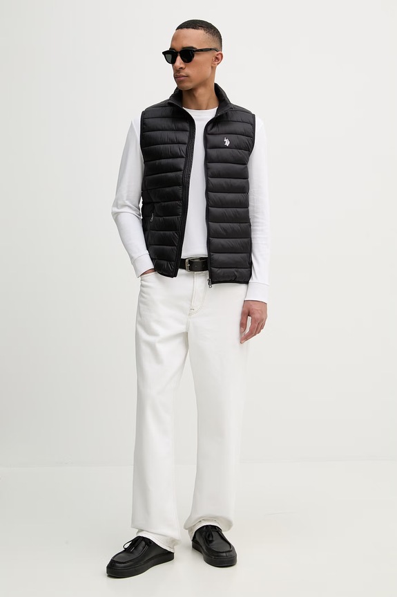 U.S. Polo Assn. безрукавка для мужчин Bound Quilted Gilet MUP3267 чёрный AA00