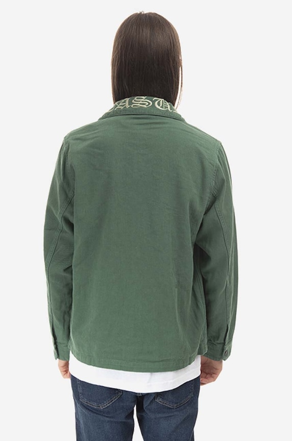 Clothing PLEASURES denim jacket P22F029 green