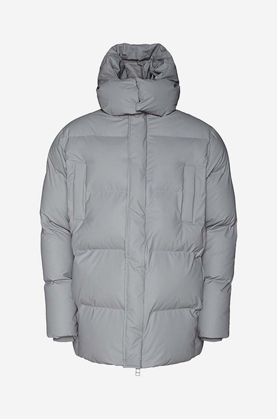 Rains jacket Hooded Puffer Coat 1524.ROCK gray