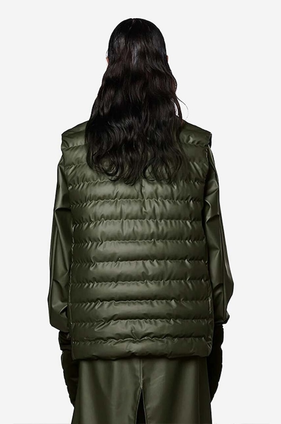 Rains bezrękawnik Trekker Vest 15200 15200.EVERGREEN zielony AA00