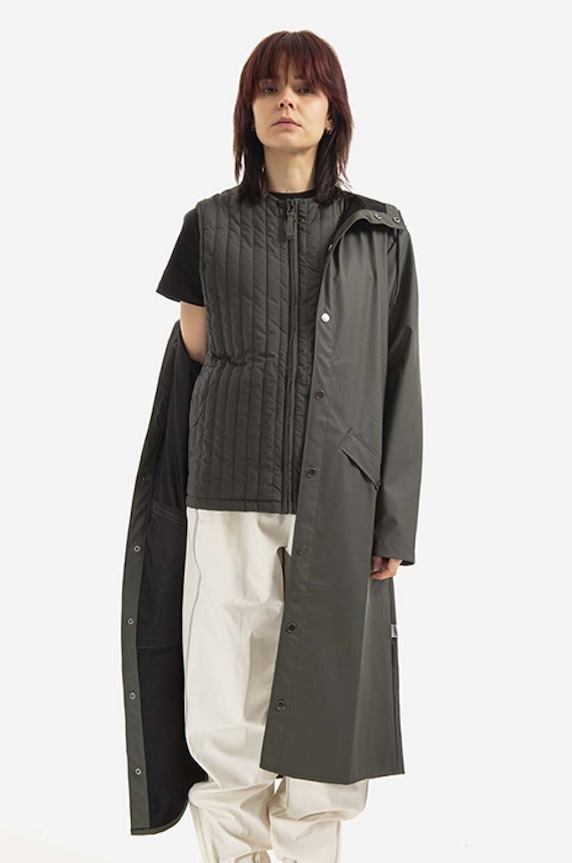Nepremokavá bunda Rains Longer Jacket 18360.GREEN